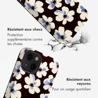 Selencia Coque arrière Vivid avec MagSafe Apple iPhone 13 - Choco Flower Pop
