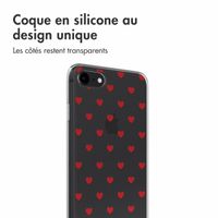 imoshion Coque Design iPhone SE (2022 / 2020) / 8 / 7 - Red Hearts