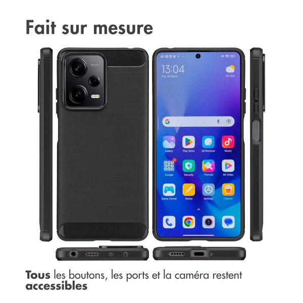 imoshion Coque Brushed Xiaomi Redmi Note 12 Pro / Xiaomi Poco X5 Pro 5G - Noir