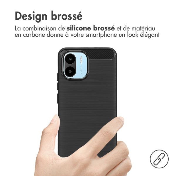 imoshion Coque Brushed Xiaomi Redmi A1 / A2 - Noir