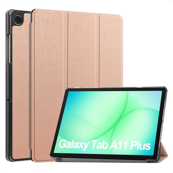 imoshion Coque tablette Trifold Samsung Galaxy Tab A11 Plus - Rose Gold