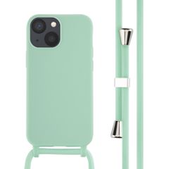 imoshion Coque en silicone avec cordon Apple iPhone 13 Mini - Vert menthe