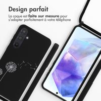 imoshion Coque design en silicone avec cordon Samsung Galaxy A55 - Dandelion Black