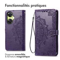 imoshion Etui de téléphone portefeuille Mandala OnePlus Nord CE 3 / CE 3 Lite - Violet