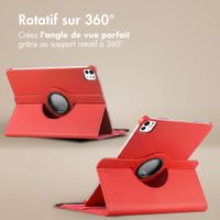 imoshion Coque tablette rotatif à 360° Apple iPad Air 11 pouces (2026) M4 / (2025) M3 / (2024) M2 / Air 5 (2022) / Air 4 (2020) / Pro 11 (2018/2020) - Rouge