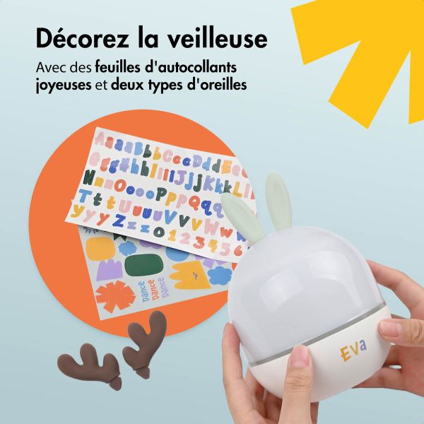 imoshion Projecteur Veilleuse Dreamlight avec Haut-parleur - 10 Rouleaux de Projection - Blanc