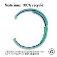 imoshion Bracelet sportif en silicone - Connexion universelle de 18 mm - Turquoise / Bleu