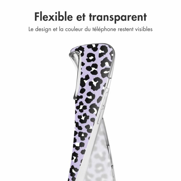 imoshion Coque Design Apple iPhone 16 Pro - Leopard Lilac