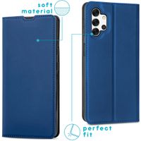 imoshion Étui de téléphone Slim Folio Galaxy A32 (5G) - Bleu foncé