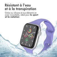 imoshion Bracelet en silicone fin Apple Watch Series 1-10 / SE / Ultra (2) (44/45/46/49 mm) - Lilas