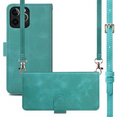 imoshion Etui de télephone portefeuille avec cordon Apple iPhone 12 (Pro) - Turquoise