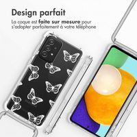 imoshion Coque Design avec cordon Samsung Galaxy A52(s) (5G/4G) - Butterfly