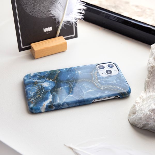 Selencia Coque Maya Fashion iPhone 12 (Pro) - Onyx Blue