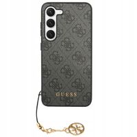 Guess Coque arrière 4G Classic Logo Charm Samsung Galaxy S24 Plus - Noir