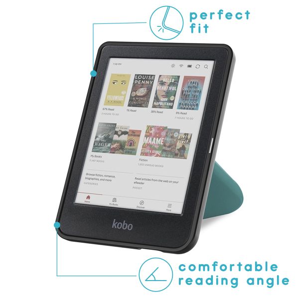 imoshion Étui de liseuse portefeuille Pliable Kobo Clara Colour / BW - Vert foncé