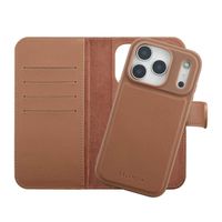 Selencia Étui portefeuille amovible Olyn avec MagSafe Apple iPhone 17 Pro - Marron