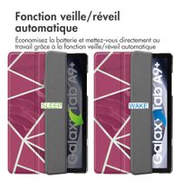 imoshion Coque tablette Design Samsung Galaxy Tab A9 Plus - Bordeaux Graphic