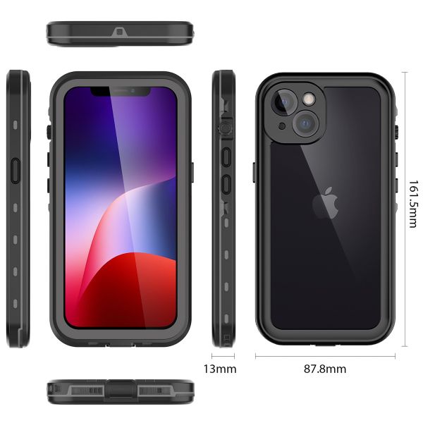 Redpepper Coque imperméable Dot Plus Apple iPhone 13 - Noir