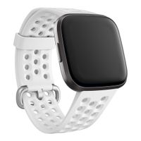 Fitbit Bracelet Sport silicone Fitbit Versa / Versa 2 / Versa Lite - Taille S - Blanc