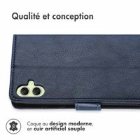 imoshion Étui de téléphone portefeuille Luxe Samsung Galaxy A05s - Bleu foncé