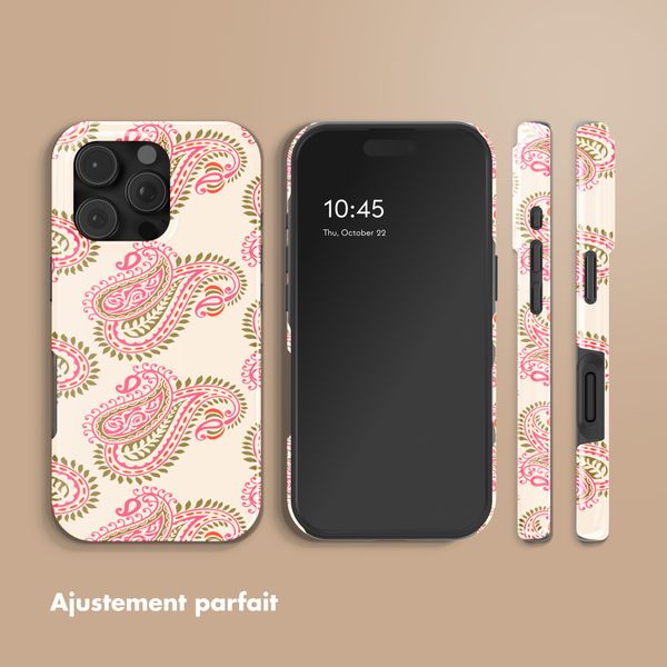 Selencia Coque arrière Vivid Apple iPhone 16 Pro - Paisley Blush
