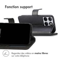 imoshion Étui de télephone portefeuille de luxe Motorola Edge 70 Fusion - Noir