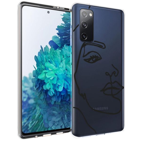imoshion Coque Design Samsung Galaxy S20 FE - Line Art Woman Black