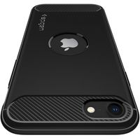 Spigen Coque Rugged Armor iPhone SE (2022 / 2020) - Noir