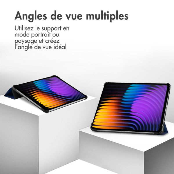 imoshion Coque tablette Trifold Xiaomi Pad 7 / 7 Pro - Bleu foncé