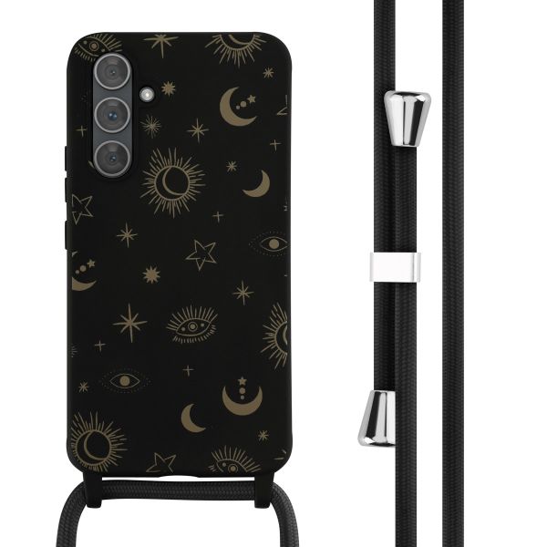 imoshion Coque design en silicone avec cordon Samsung Galaxy A54 (5G) - Sky Black