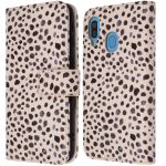 imoshion Étui de téléphone portefeuille Design Samsung Galaxy A40 - Black And White Dots