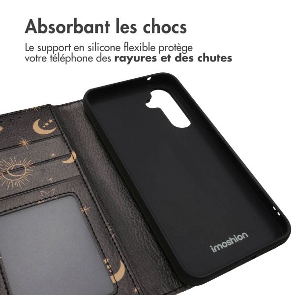 imoshion Étui de télephone portefeuille Design Samsung Galaxy A54 (5G) - Sky Black