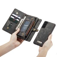 CaseMe Etui de téléphone de luxe en cuir 2 en 1 Samsung Galaxy S21