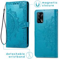 imoshion Etui de téléphone Mandala Oppo A74 (4G) - Turquoise