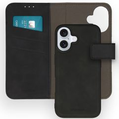 imoshion Etui de télephone luxe 2-en-1 amovible Apple iPhone 16 - Noir