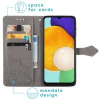 imoshion Etui de téléphone portefeuille Mandala Samsung Galaxy A13 (5G) / A04s - Gris