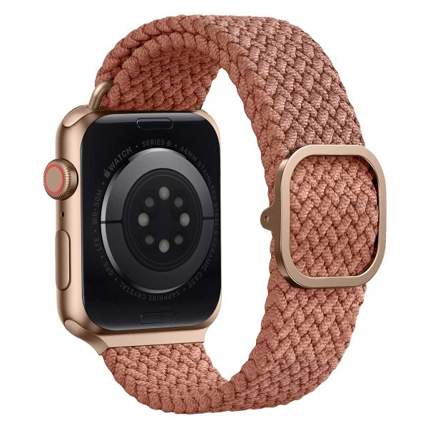 Uniq Bracelet tressé Aspen Apple Watch Series 1 t/m 11 / SE / Ultra (44/45/46/49 mm) - Grapefruit Pink
