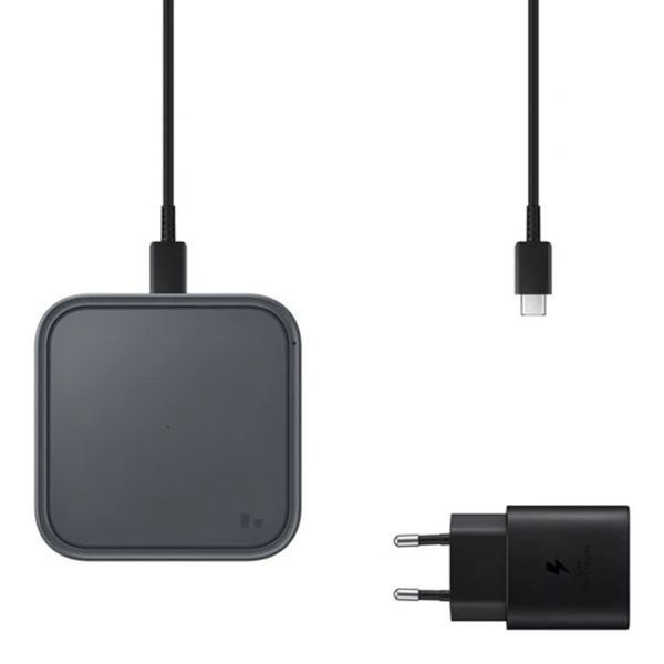 Samsung ﻿Wireless Charger Pad - Chargeur sans fil - Avec adaptateur et câble de charge - 15 Watt - Noir