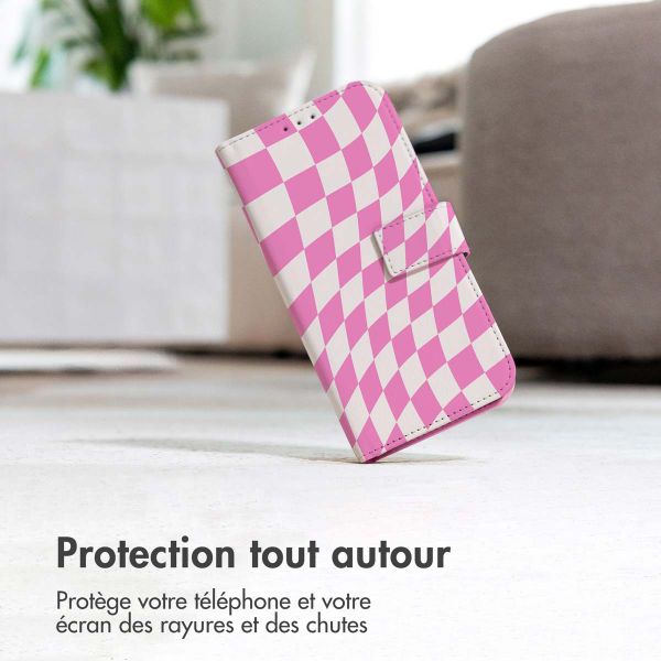 imoshion ﻿Étui de téléphone portefeuille Design Samsung Galaxy A14 (5G/4G) - Retro Pink