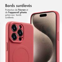 imoshion Coque Couleur avec MagSafe iPhone 15 Pro Max - Dusty Rose