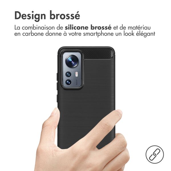 imoshion Coque Brushed Xiaomi 12 / 12X - Noir