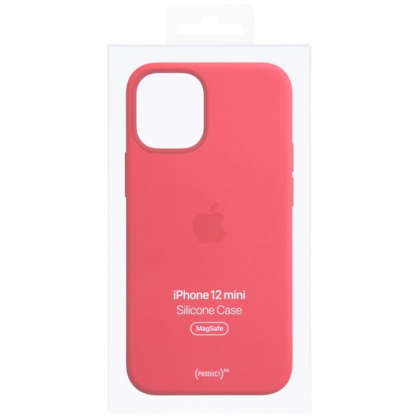 Apple Coque en silicone MagSafe Apple iPhone 12 Mini - Red