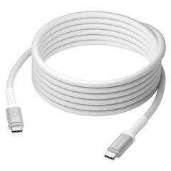 dbramante1928 Câble de recharge Re-charge USB-C vers USB-C 100 W - 3 mètres - Blanc