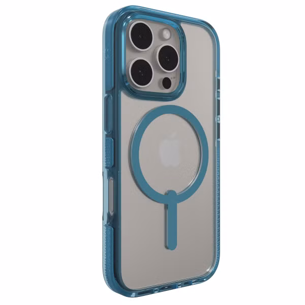 ZAGG Coque Santa Cruz Snap avec MagSafe Apple iPhone 16 Pro - Clear / Blue
