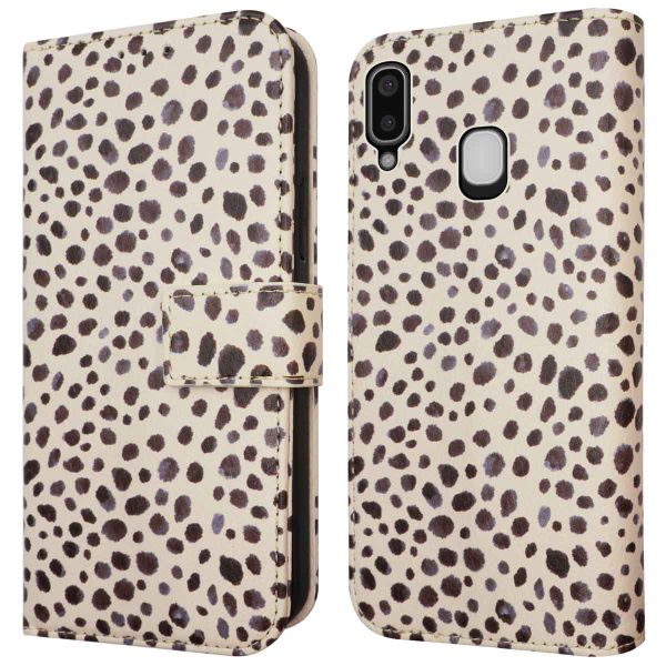 imoshion Étui de télephone portefeuille Design Samsung Galaxy A20e - Black And White Dots