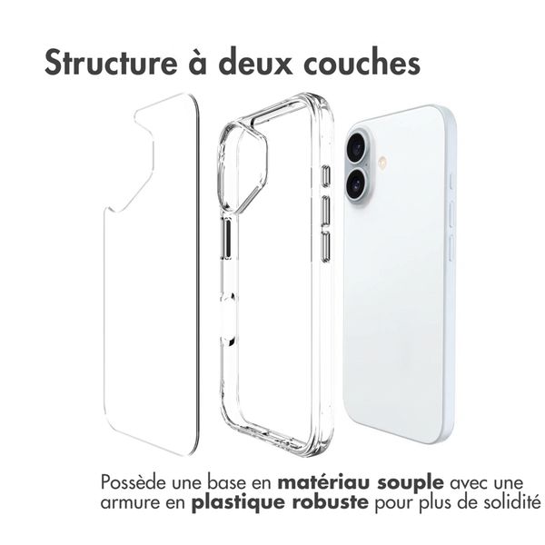 imoshion Coque Rugged Air Apple iPhone 16 - Transparent