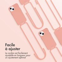 imoshion Coque de couleur avec cordon amovible iPhone 13 - Peach