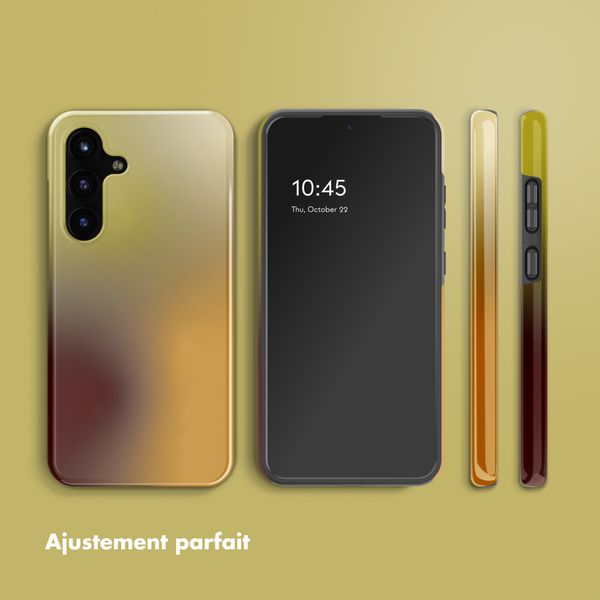 Selencia Coque arrière Vivid Samsung Galaxy S25 FE - Gradient Olive Dust