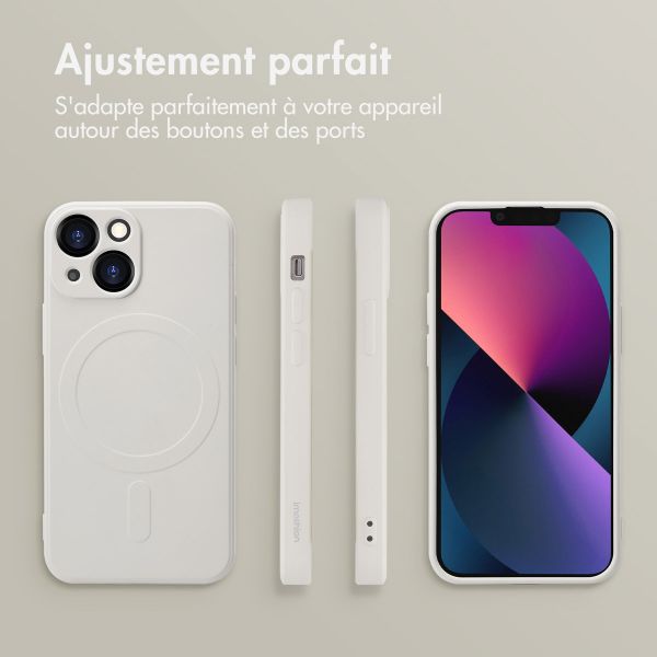 imoshion Coque Couleur avec MagSafe Apple iPhone 13 Mini - Beige