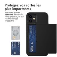 imoshion Coque arrière avec porte-cartes iPhone 12 Mini - Noir